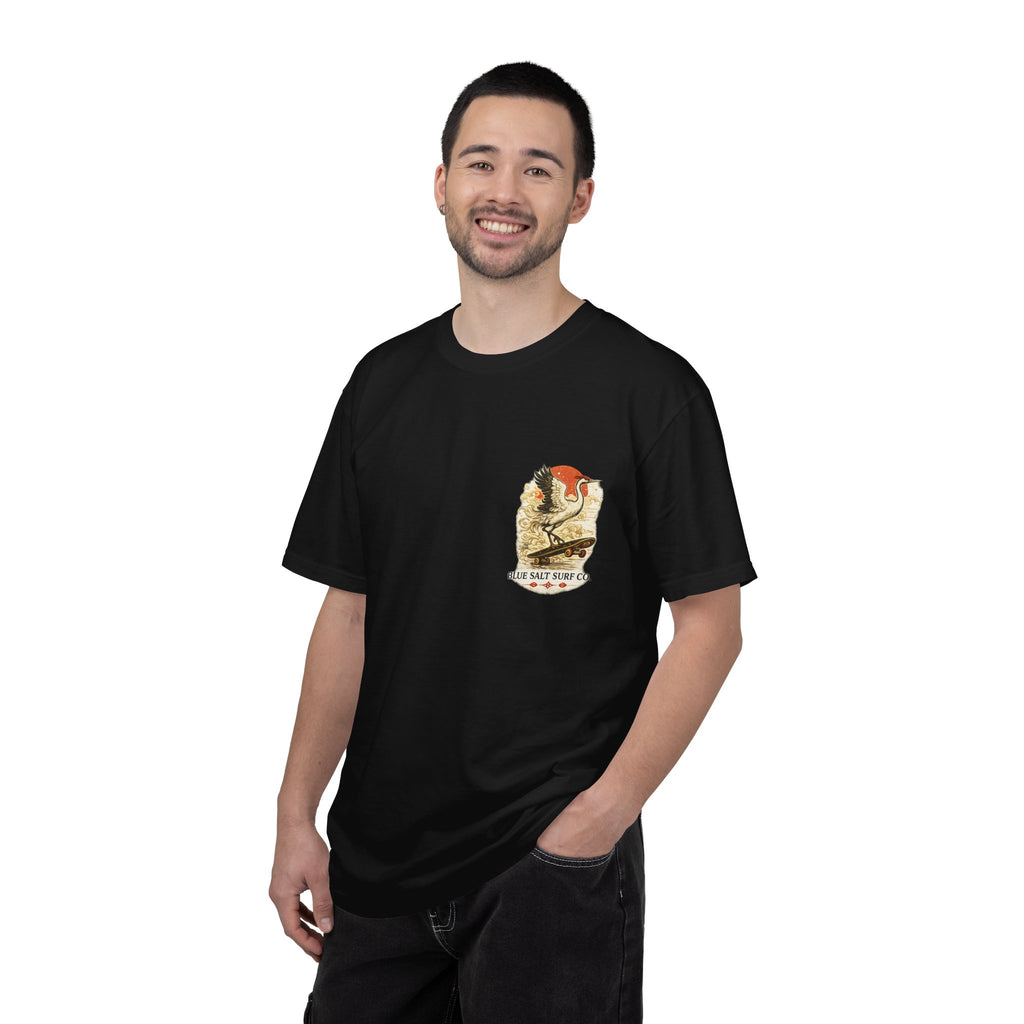 Crane Skateboarder Lunar New Year T-shirt