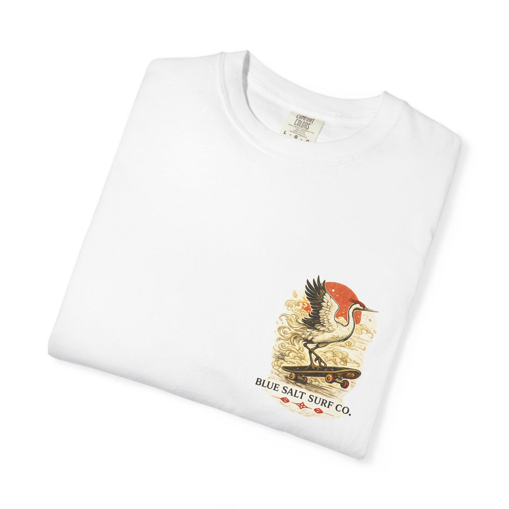 Crane Skateboarder Lunar New Year T-shirt