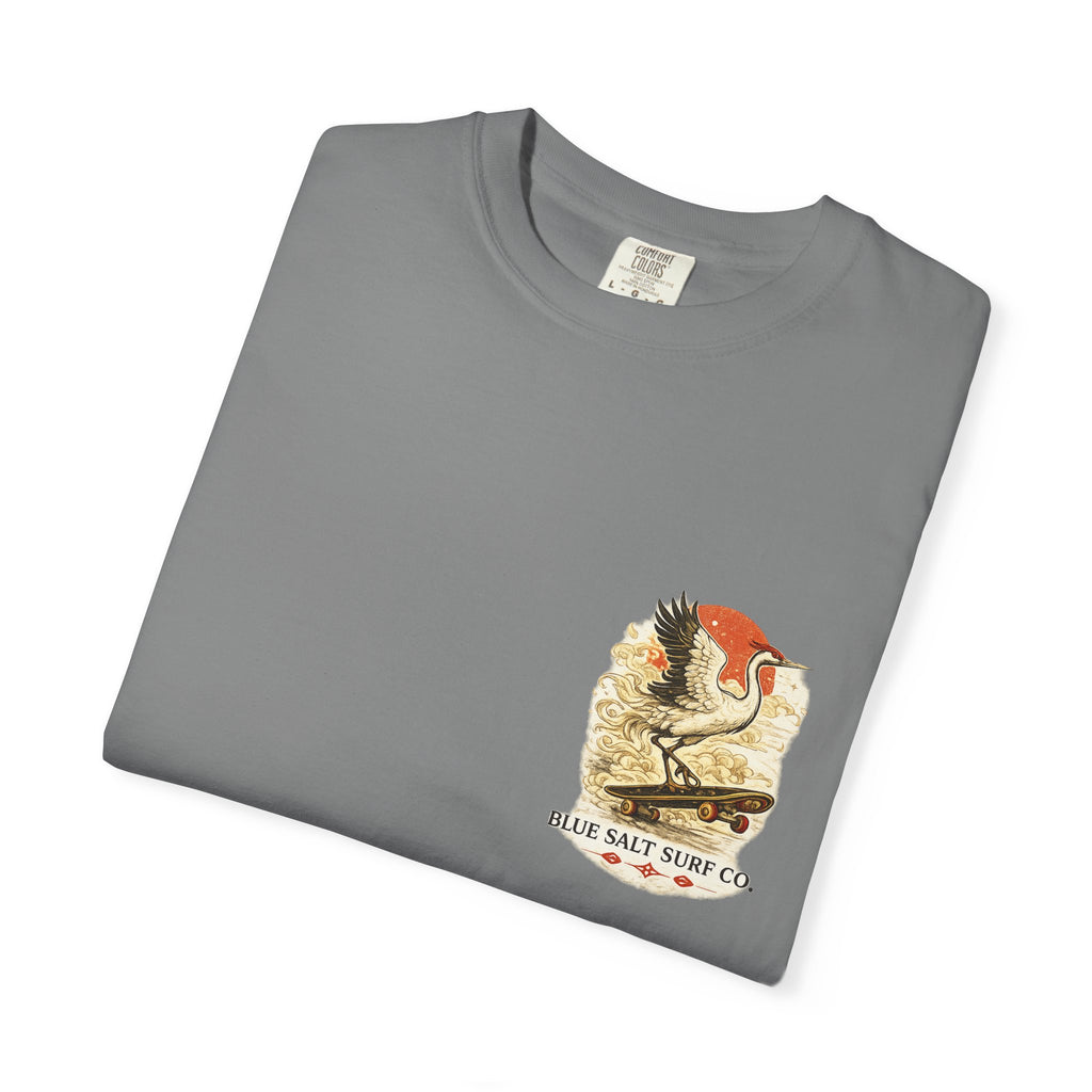 Crane Skateboarder Lunar New Year T-shirt