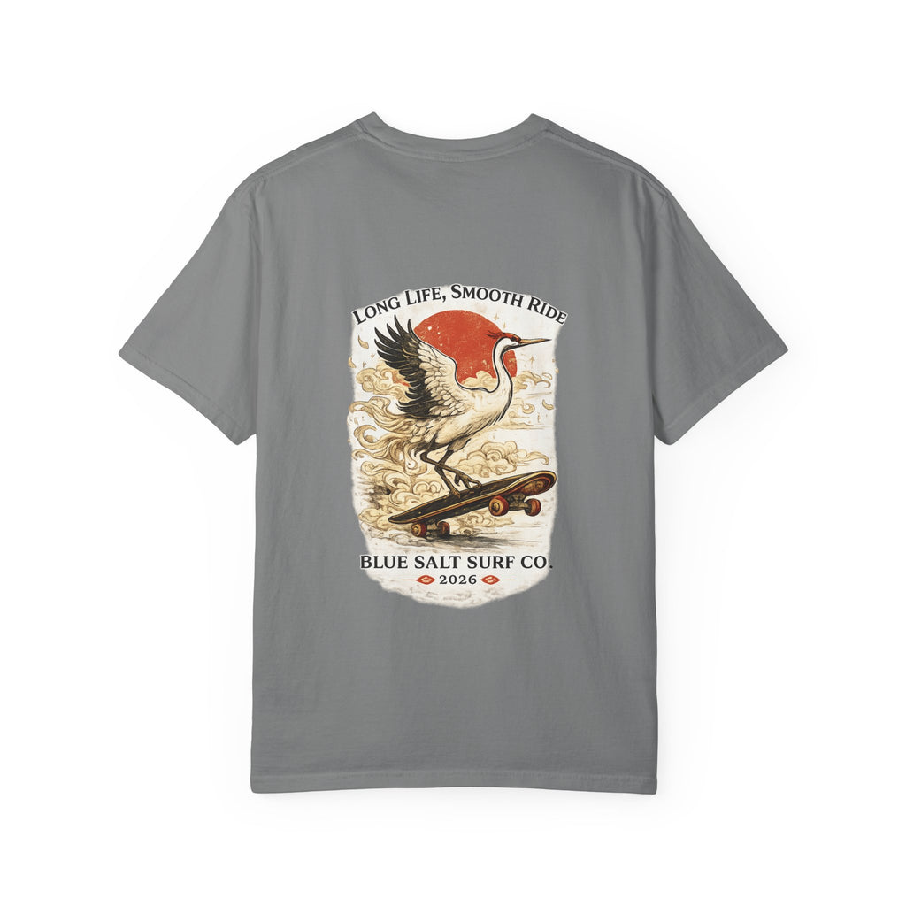 Crane Skateboarder Lunar New Year T-shirt