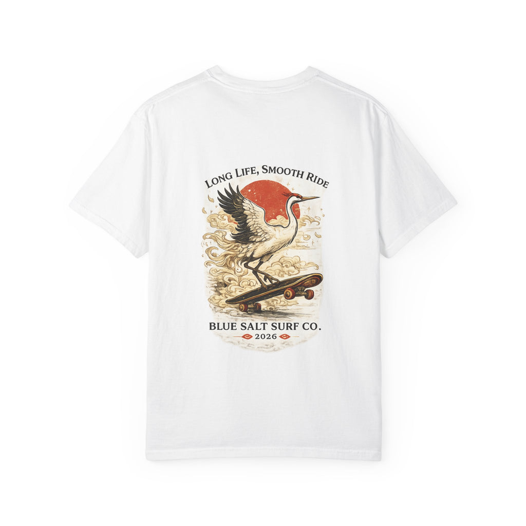 Crane Skateboarder Lunar New Year T-shirt
