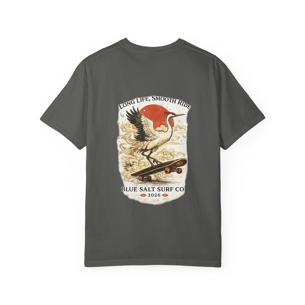 Crane Skateboarder Lunar New Year T-shirt